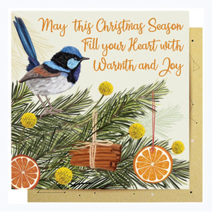 aussie christmas card fairy wren