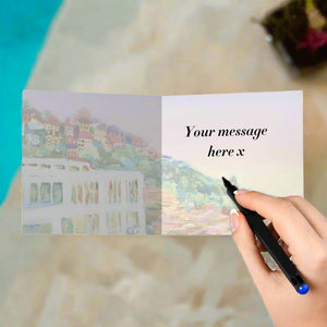 bondi greeting card with hand