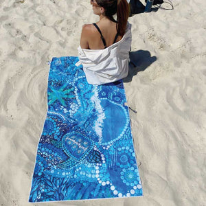 aboriginal-beach-towel-turtle-moon