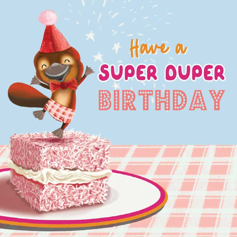 la-la-land-greeting-card-platypus-lamington-birthday