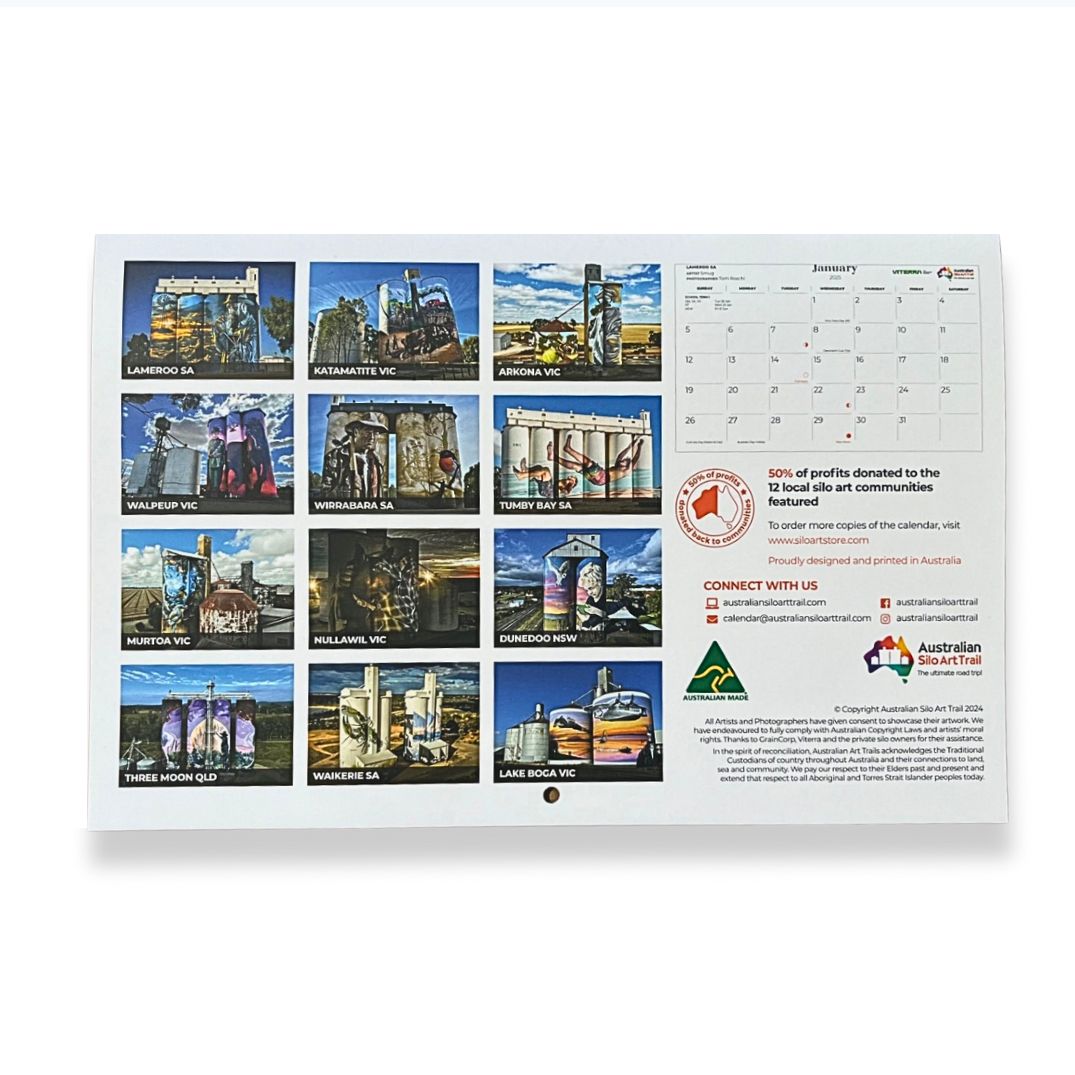 Silo Art Calendar 2025 Year