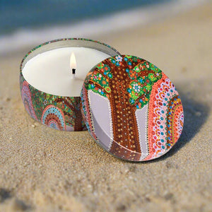 candle-aboriginal-frangipani-australian-made