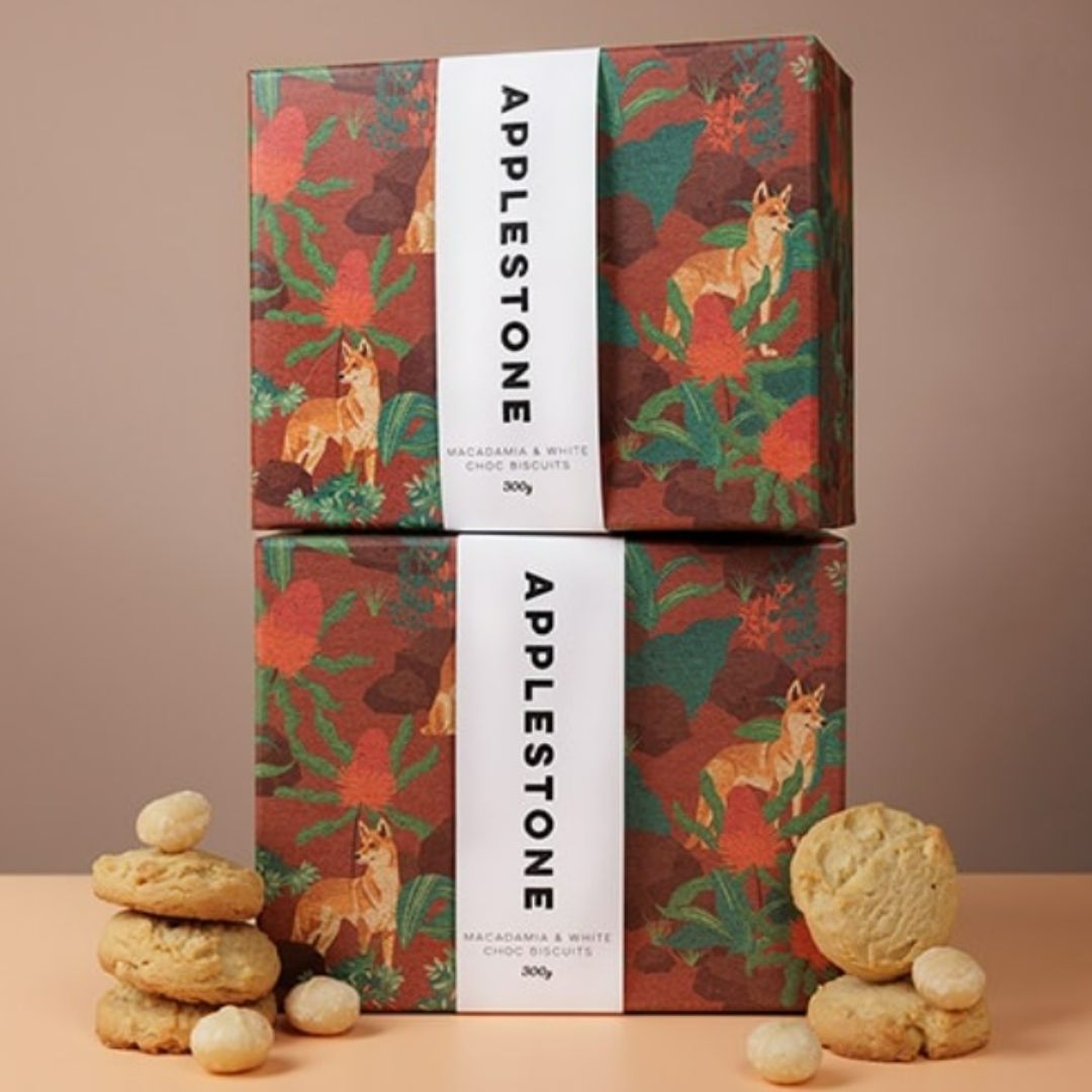 Biscuit Gift Box - Macadamia White Choc Biscuits