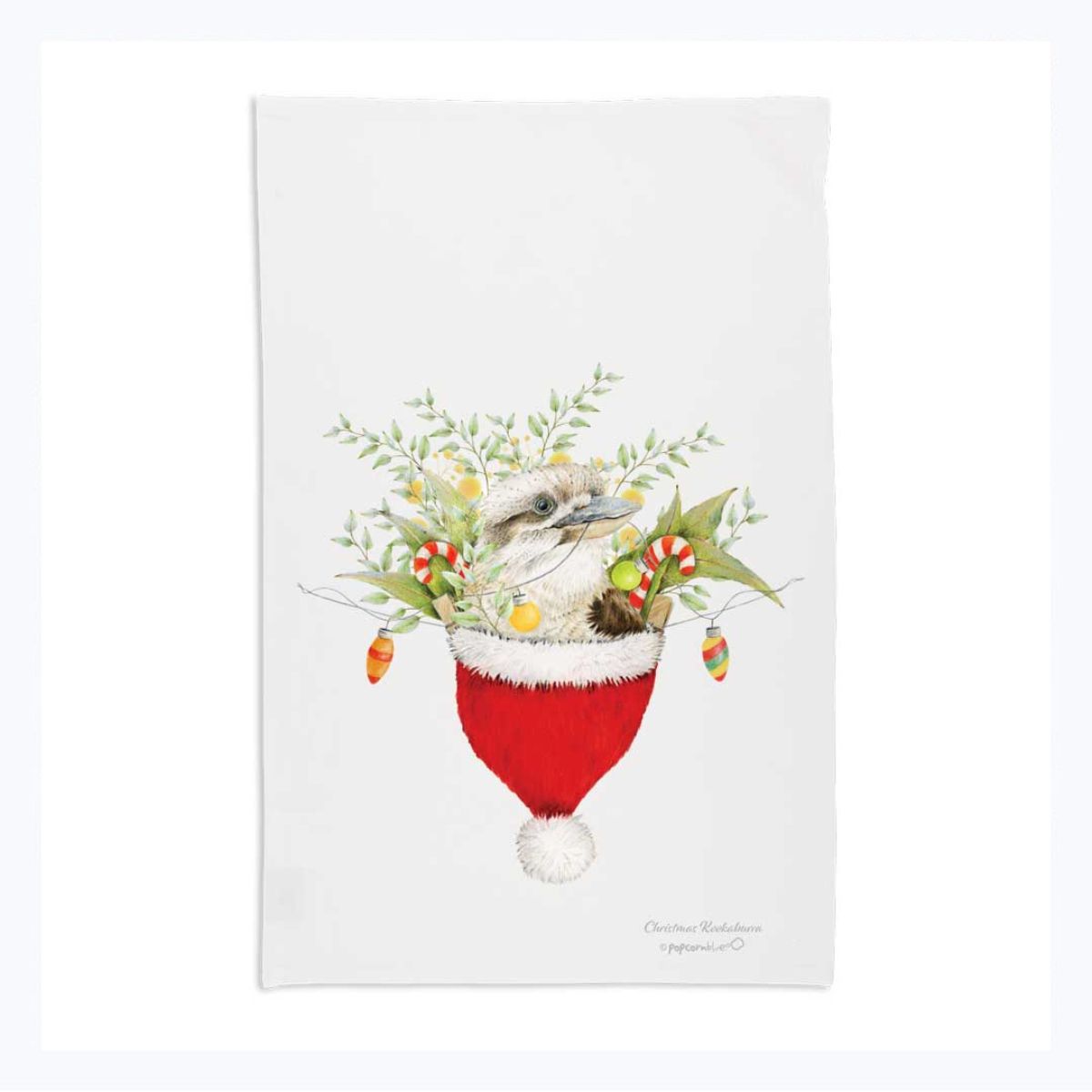 tea-towel-christmas-kookaburra-australia