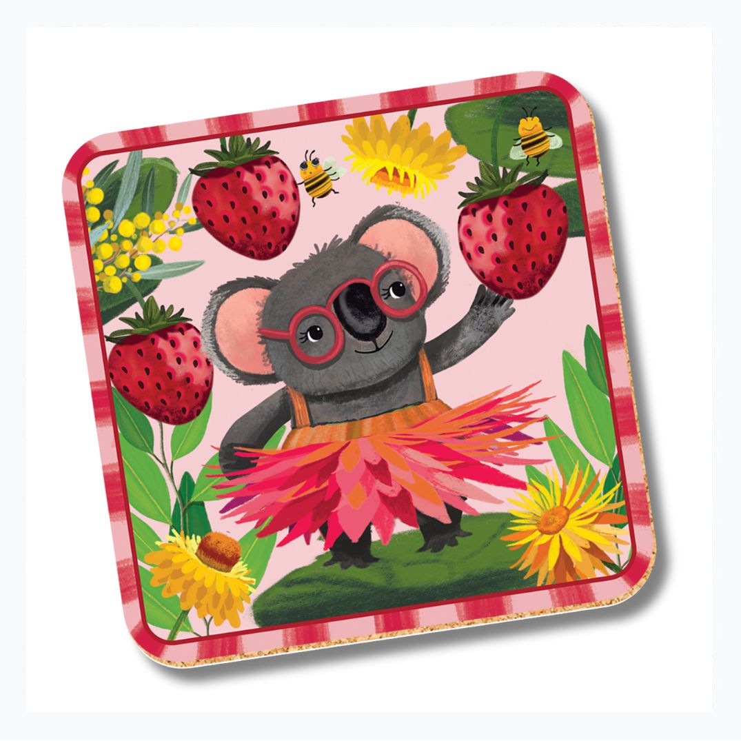 coaster koala strawberries deb hudson bush party la la land