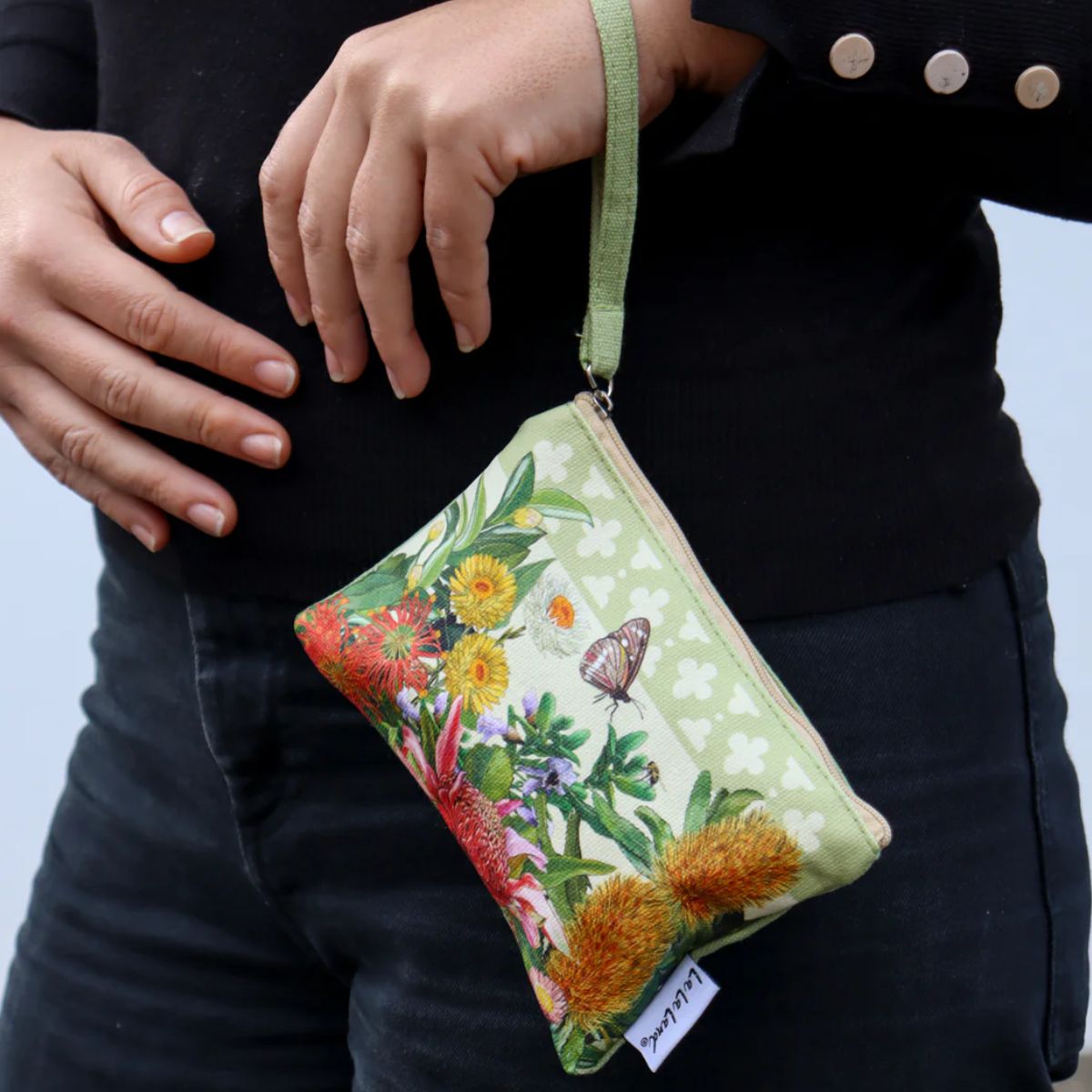 coin purse botanical blooms australiana la la land
