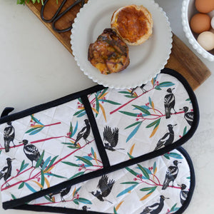 double oven mitt magpies australian souvenir gift