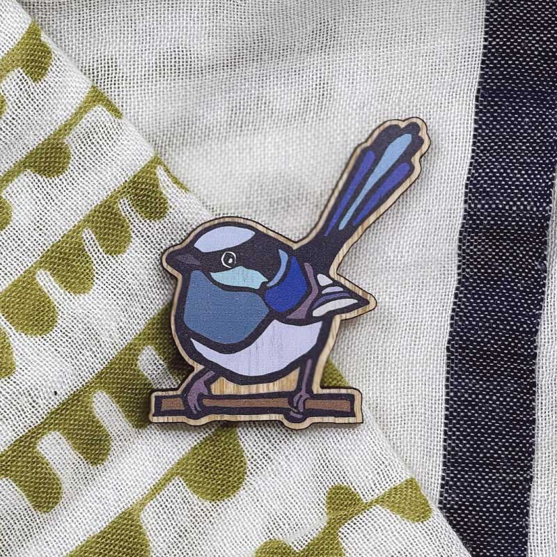 Brooch - Fairy Wren