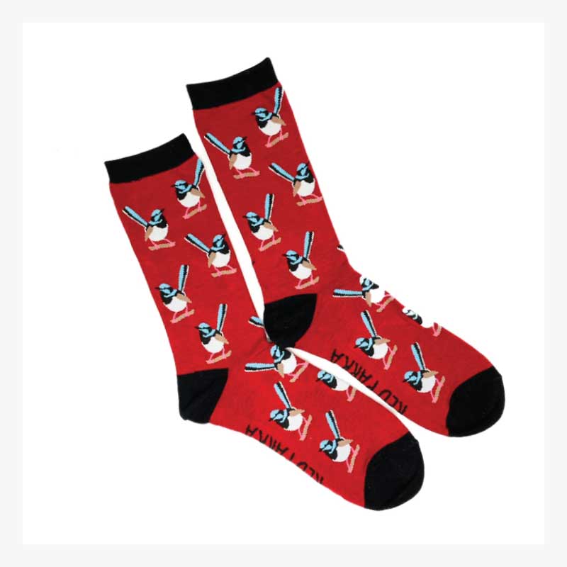 fairy wren socks