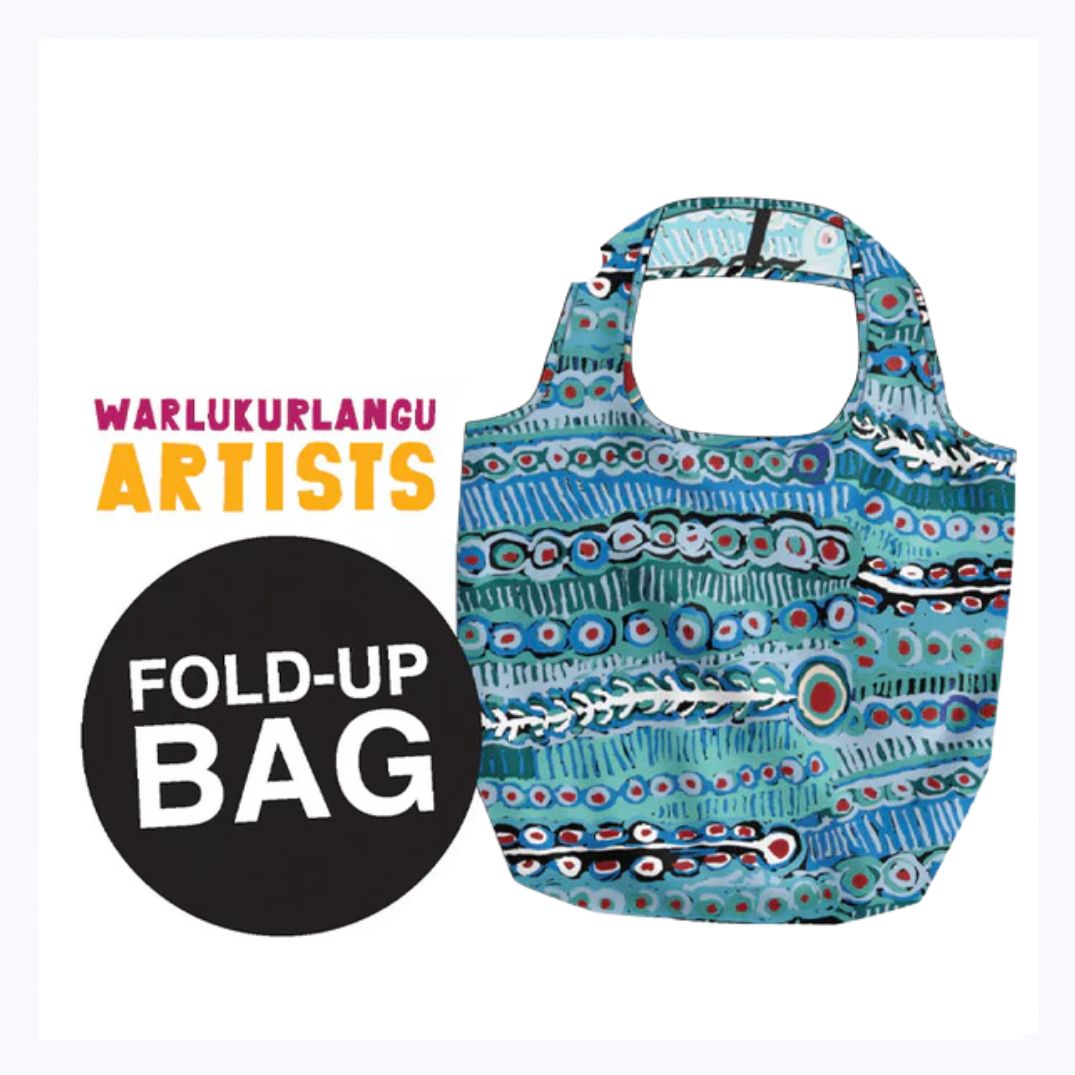 fold up shopper bag murdie morris blue