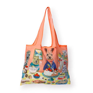 foldable shopper bag australian animals souvenir happy days baking