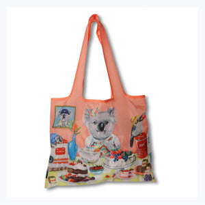 foldable shopper bag australian animals souvenir happy days baking