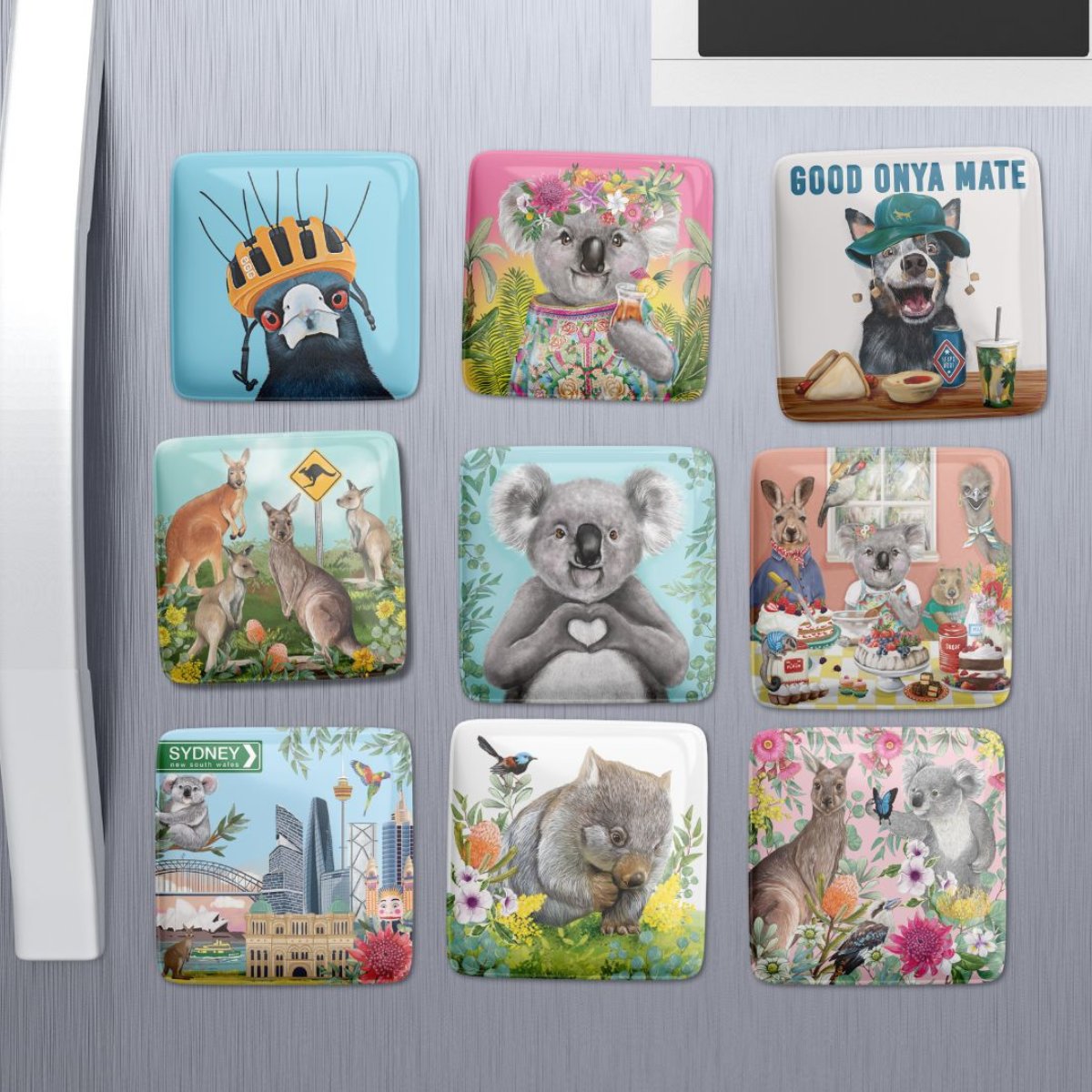 la la land fridge magnet koala happy days