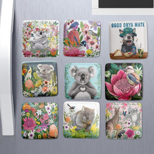 la la land fridge magnet native flowers