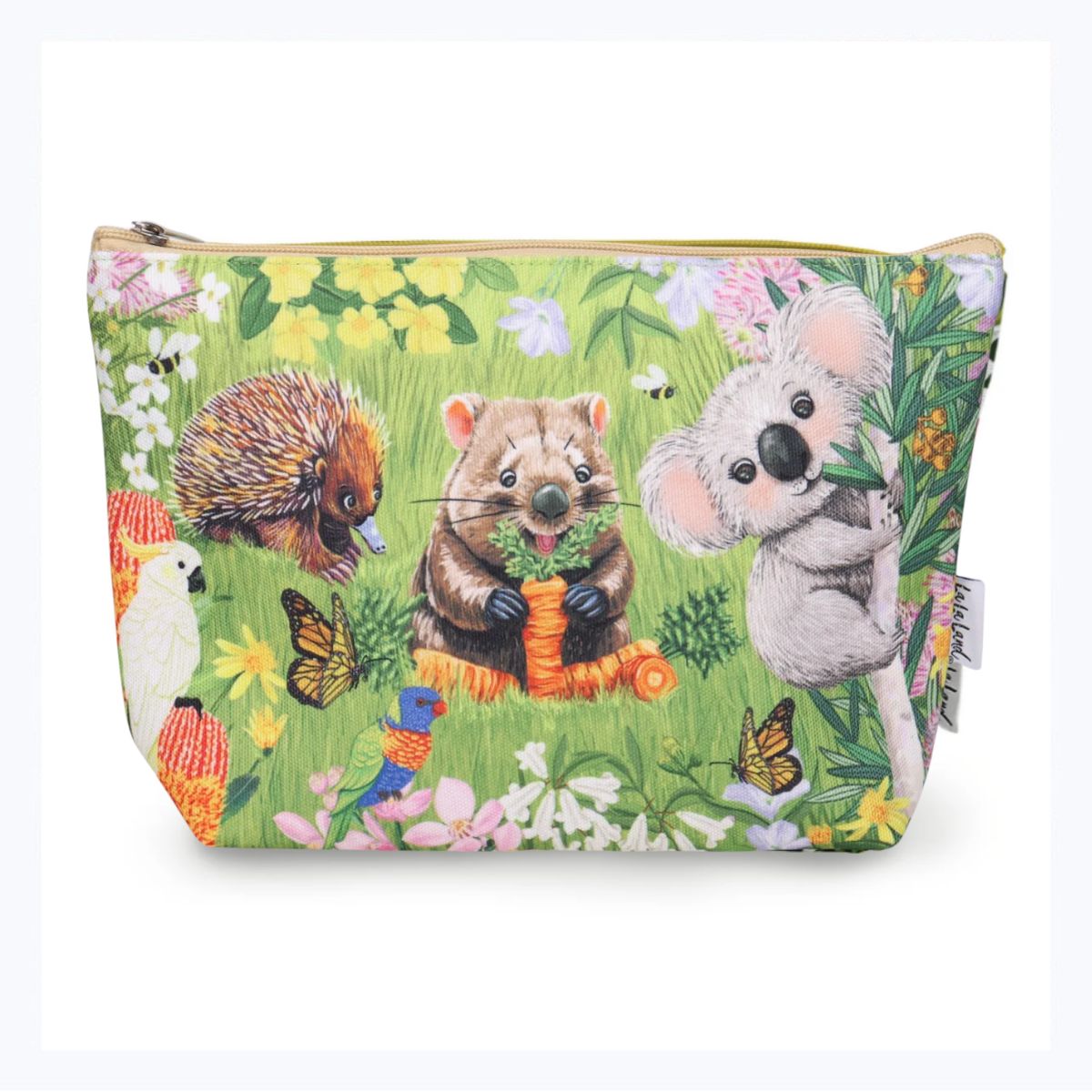 la la land holiday pouch garden giggles koala echidna wombat