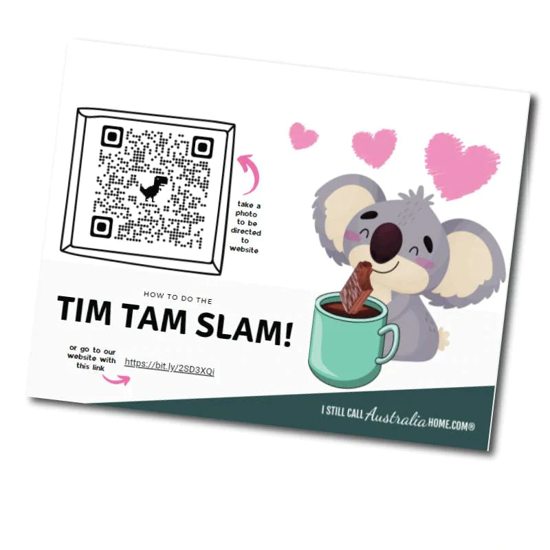 how to do tim tam suck postcard