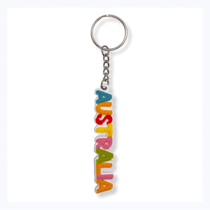 Keyring - Australia Colourful Word