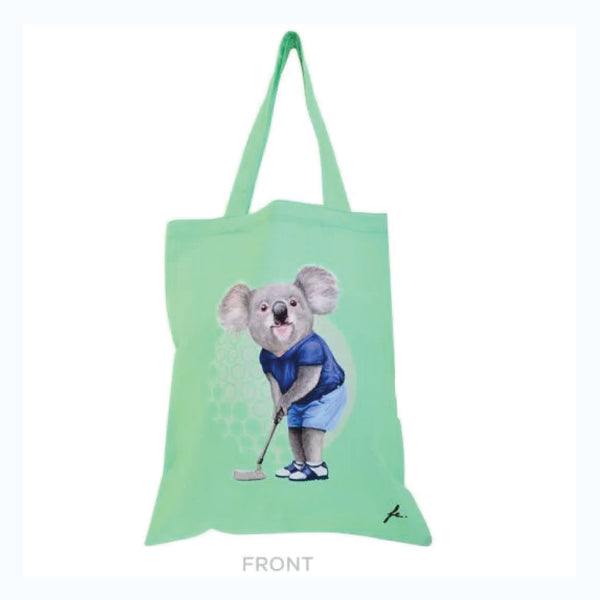 Tote Bag Koala Sports Occupation Golf (Green)