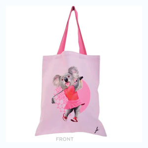 koala-tote-bag-golf-pink-front