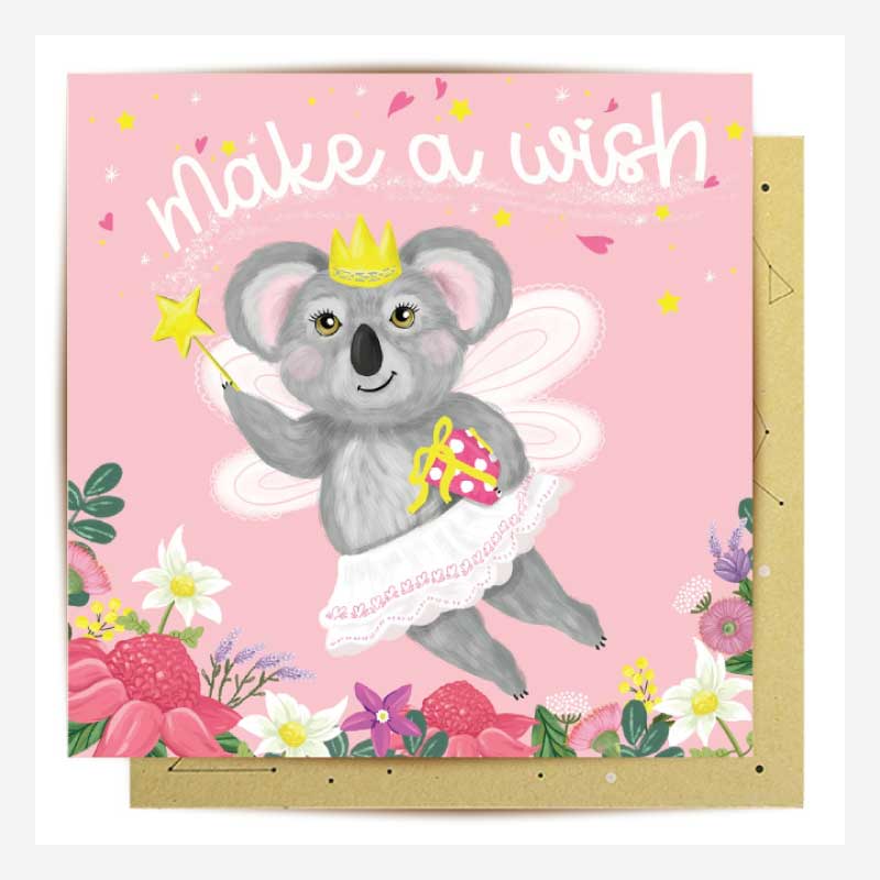 la la land card koala wish