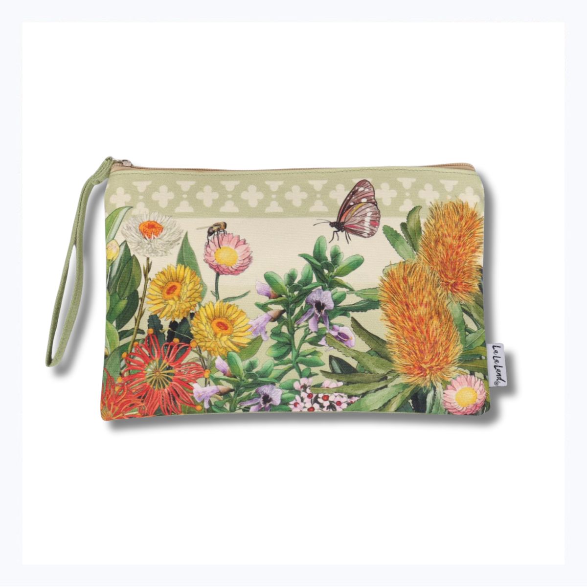 la la land clutch purse botanical blooms