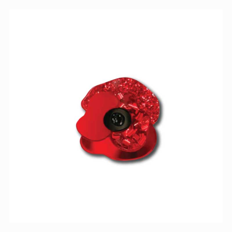 Anzac Poppy Lapel Pin Rememberance Pin to Honour the Fallen I Still