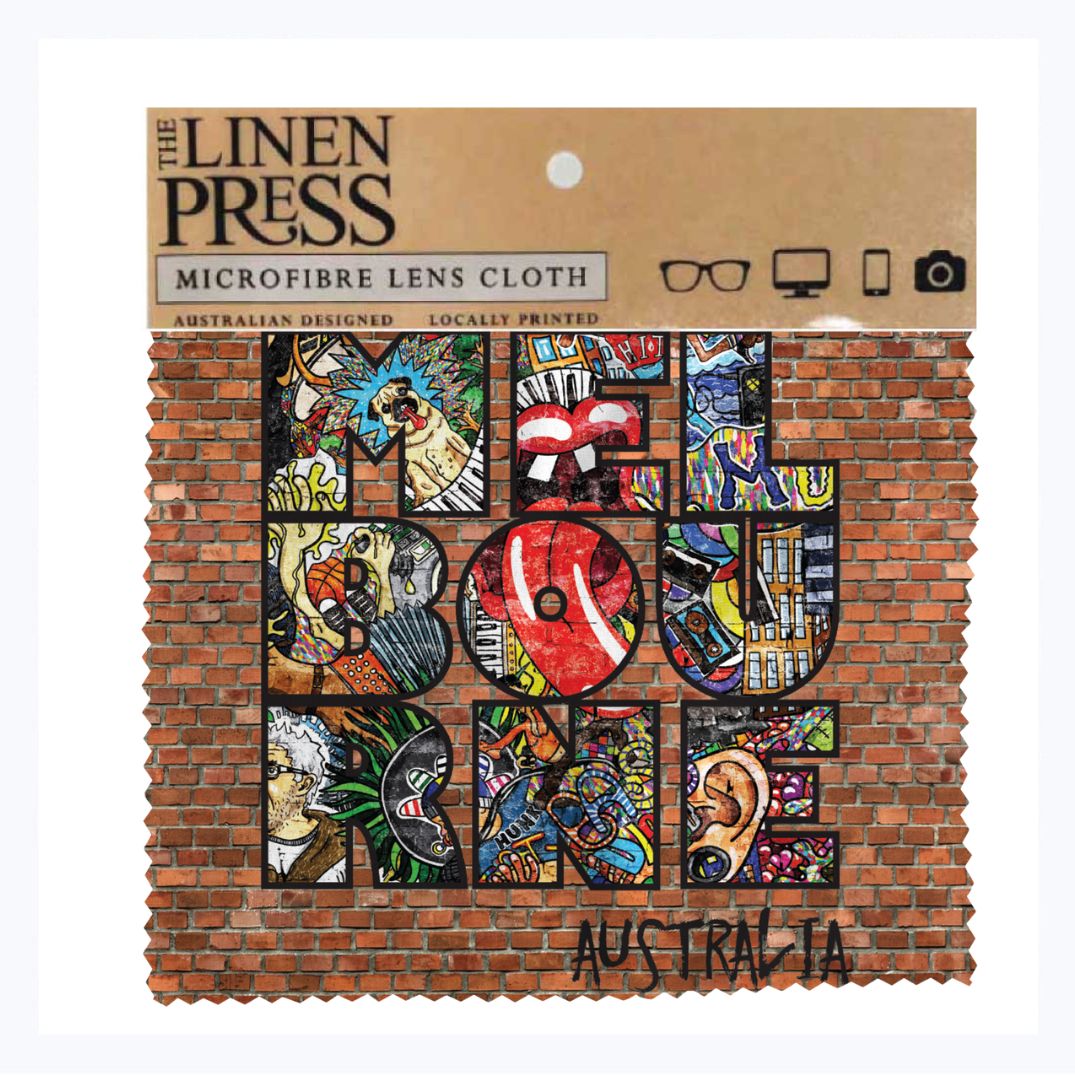 Lens Cloth - Melbourne - Graffiti Words