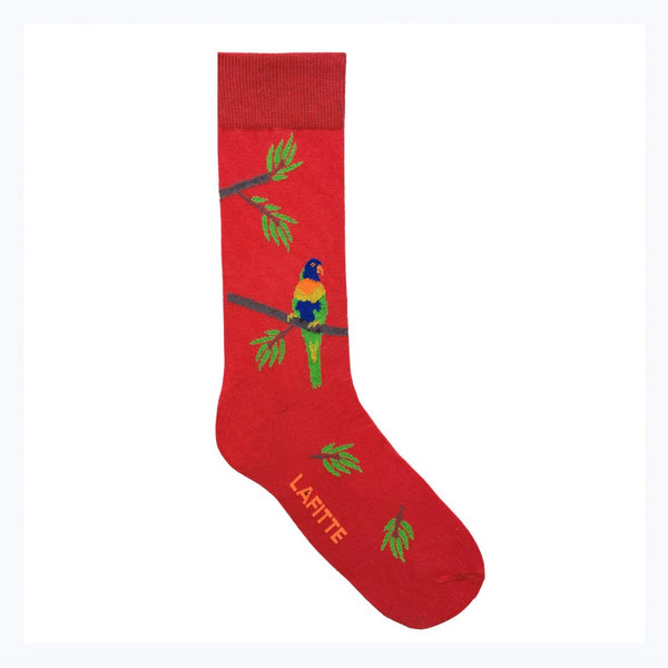 Aussie Socks - Lorikeet Red (Mens)