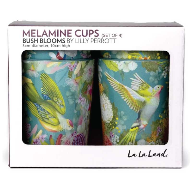 Small Melamine Cups in Pretty Prints (6-pack) - Sugar Moon Bloom