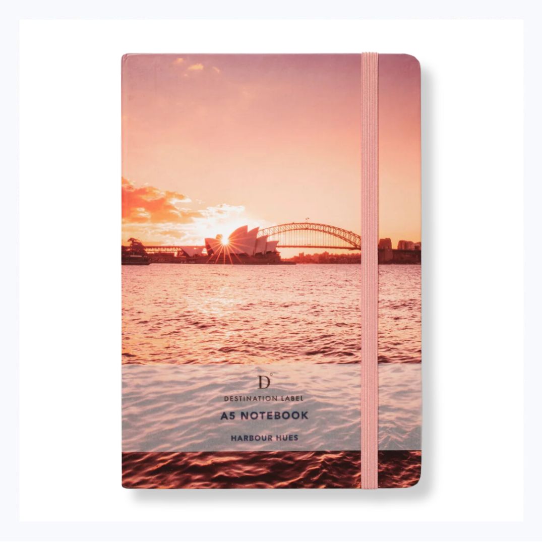 notebook sydney harbour sunset