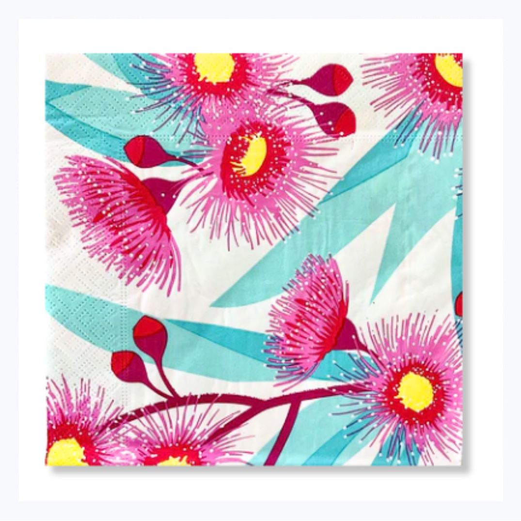 australian paper napkins flowering gum