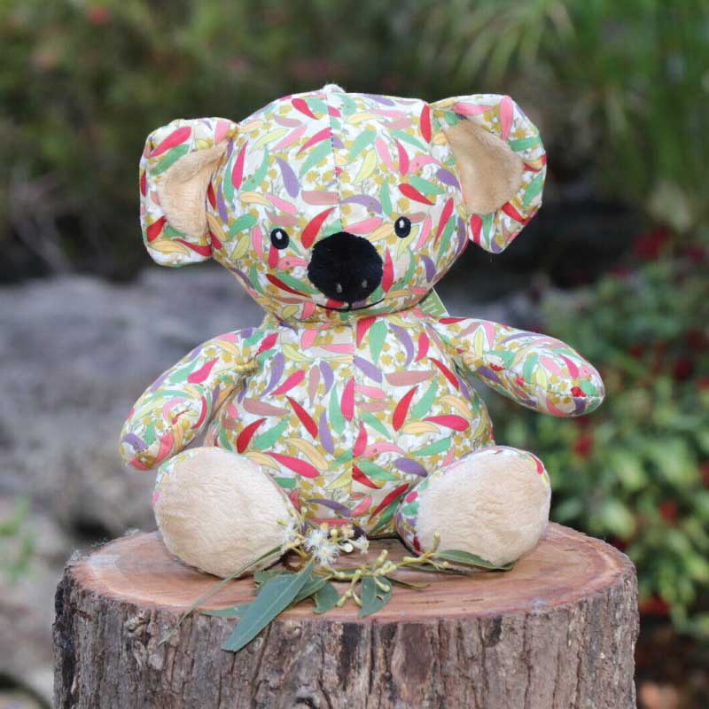 plush-toy-koala-wattle-and-coloured-gum-leave