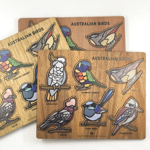 puzzle australian timber birds