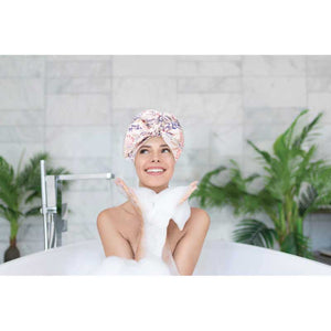Shower Cap with Tie - Sally Browne Botanical