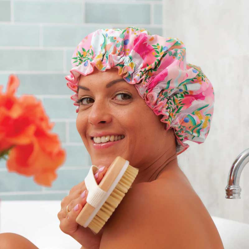 Orange deals shower cap