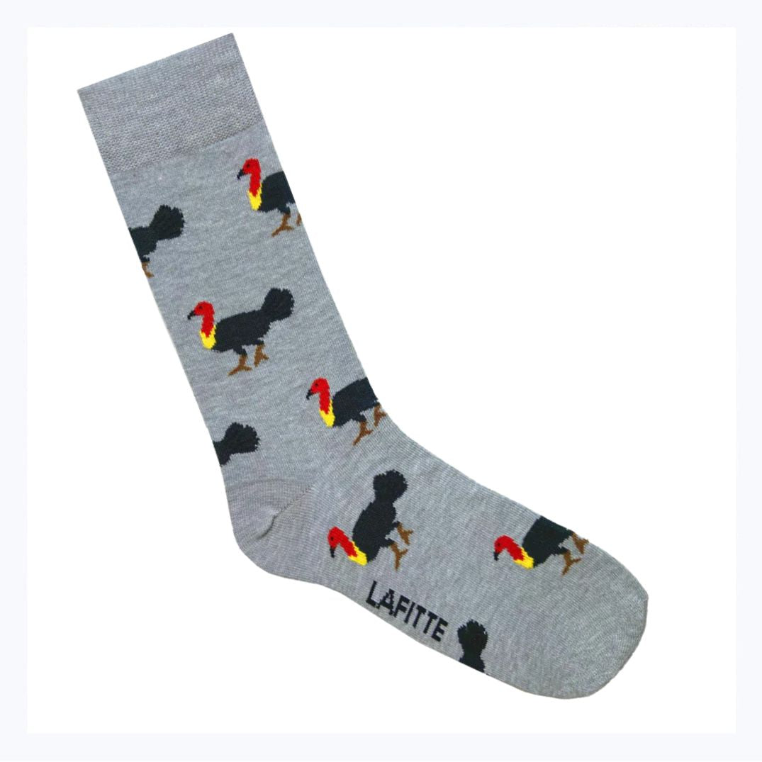 australian made sock brush turkey grey