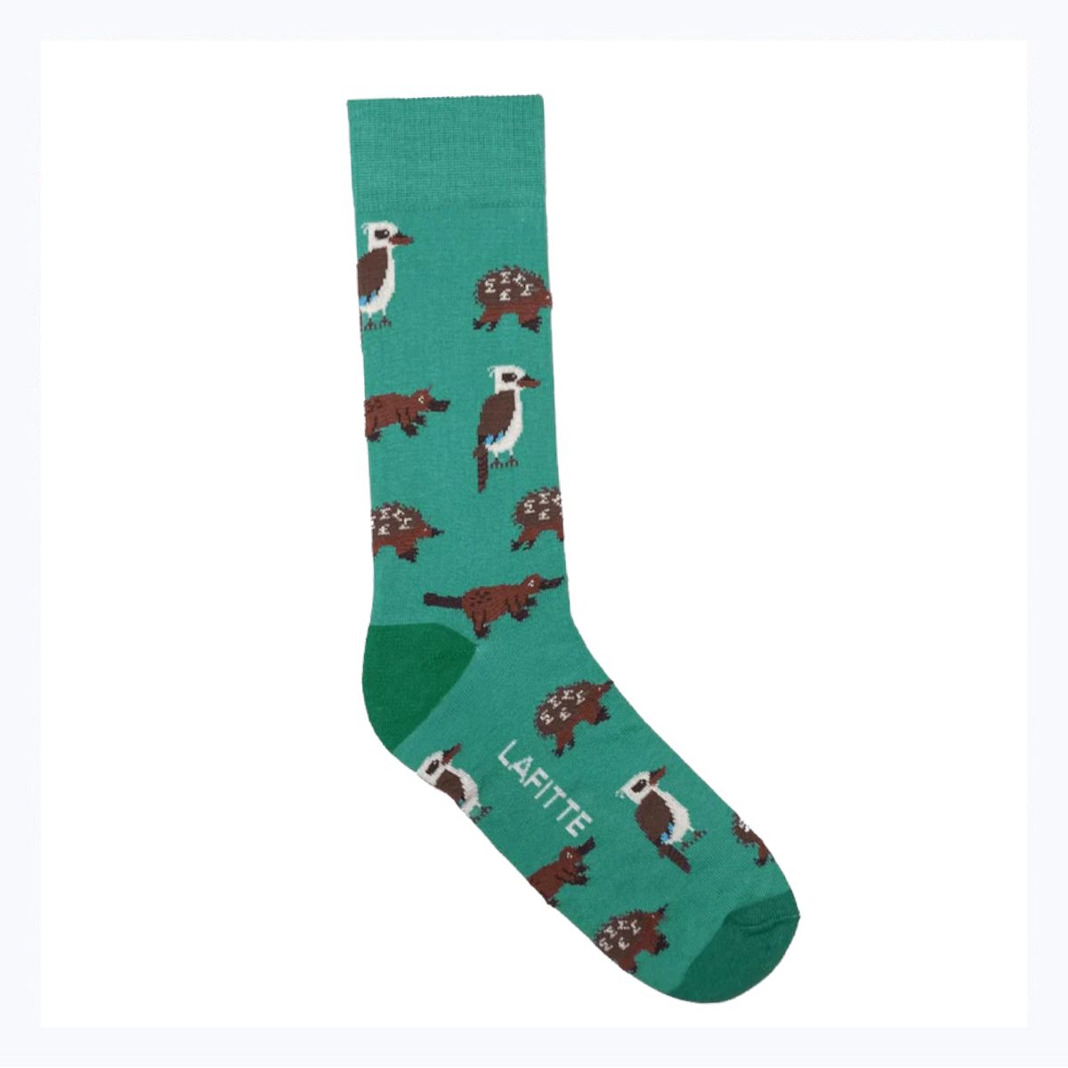 Socks - Australian Animal Teal (Mens)