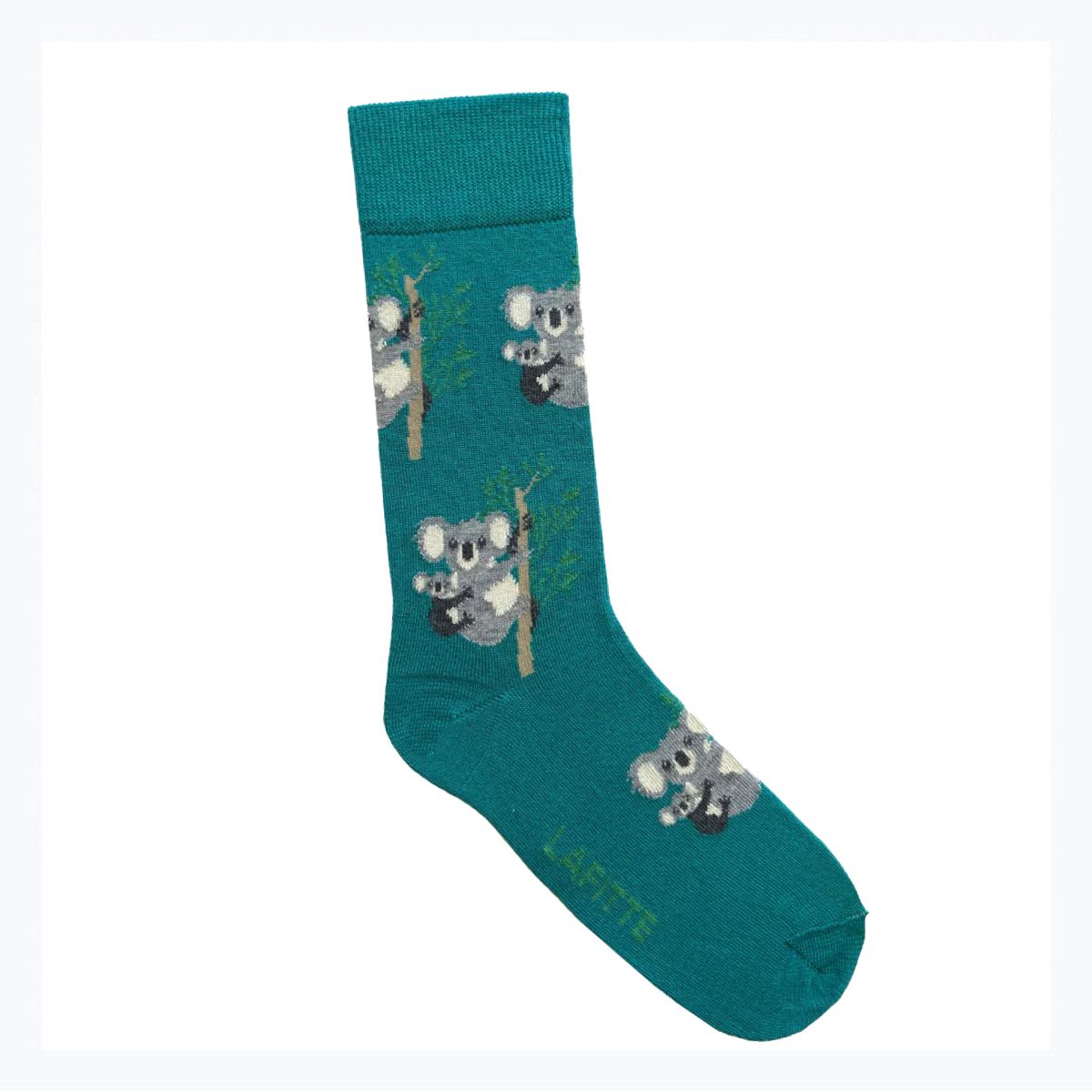 Koala and Joey Socks - Teal Bamboo (Mens)