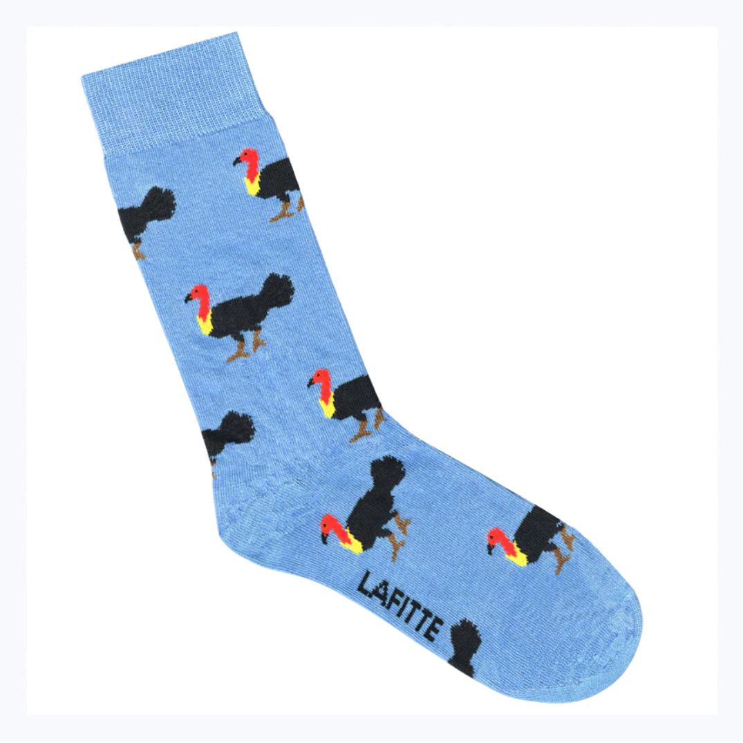 aussie socks brush turkey blue souvenir