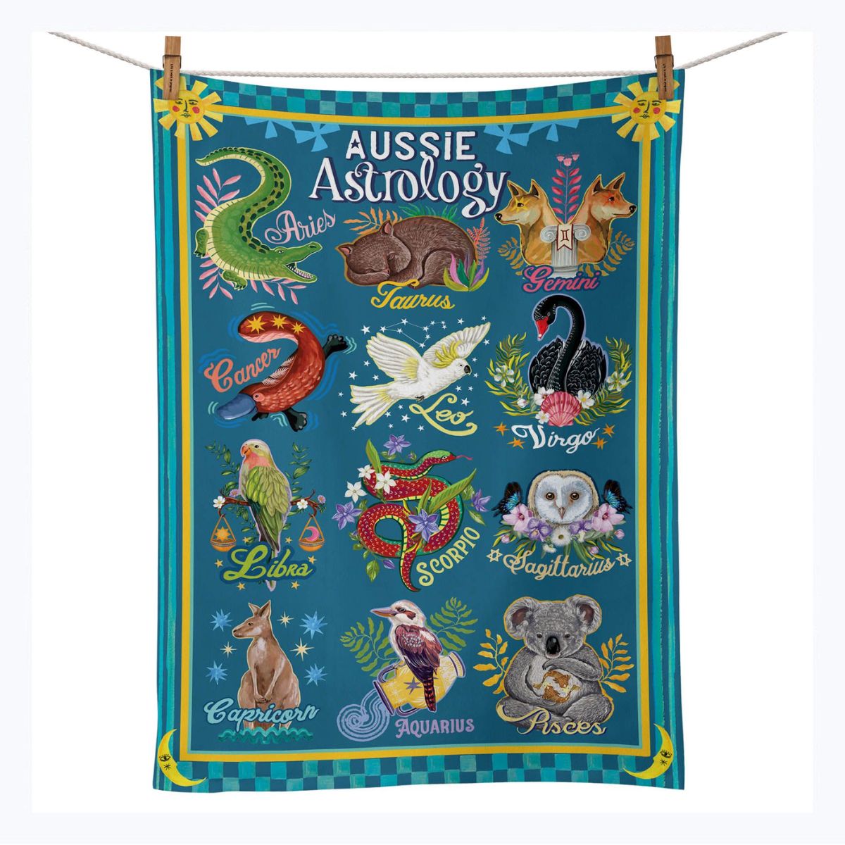 La La Land Tea Towel - Aussie Astrology