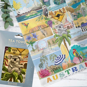 tea towel australiana koala