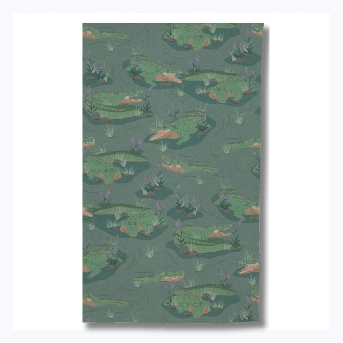 tea towel crocodile souvenir