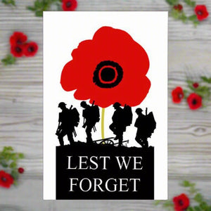 tea  towel lest we forget