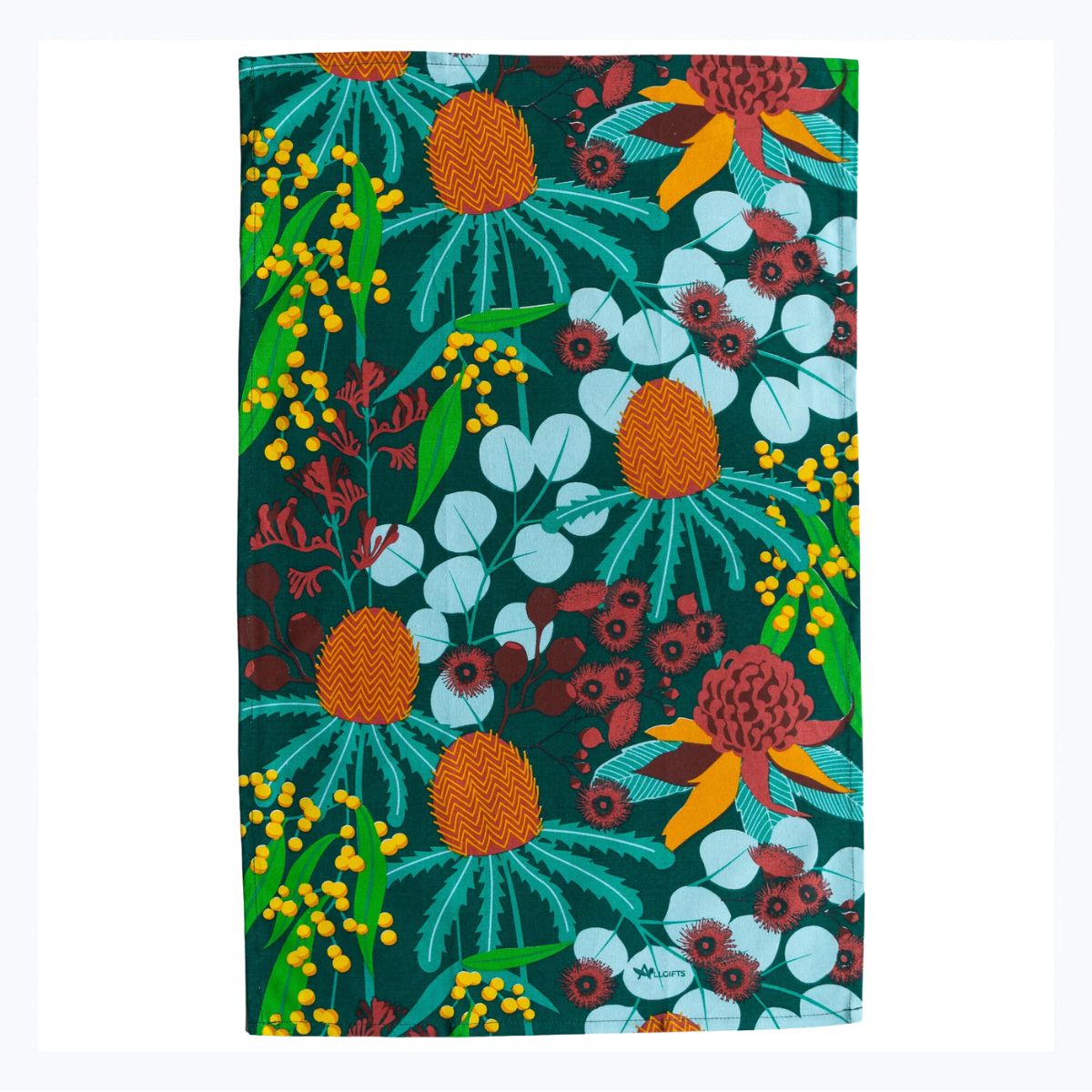 tea-towel-botanical-australia-banksia-waratah