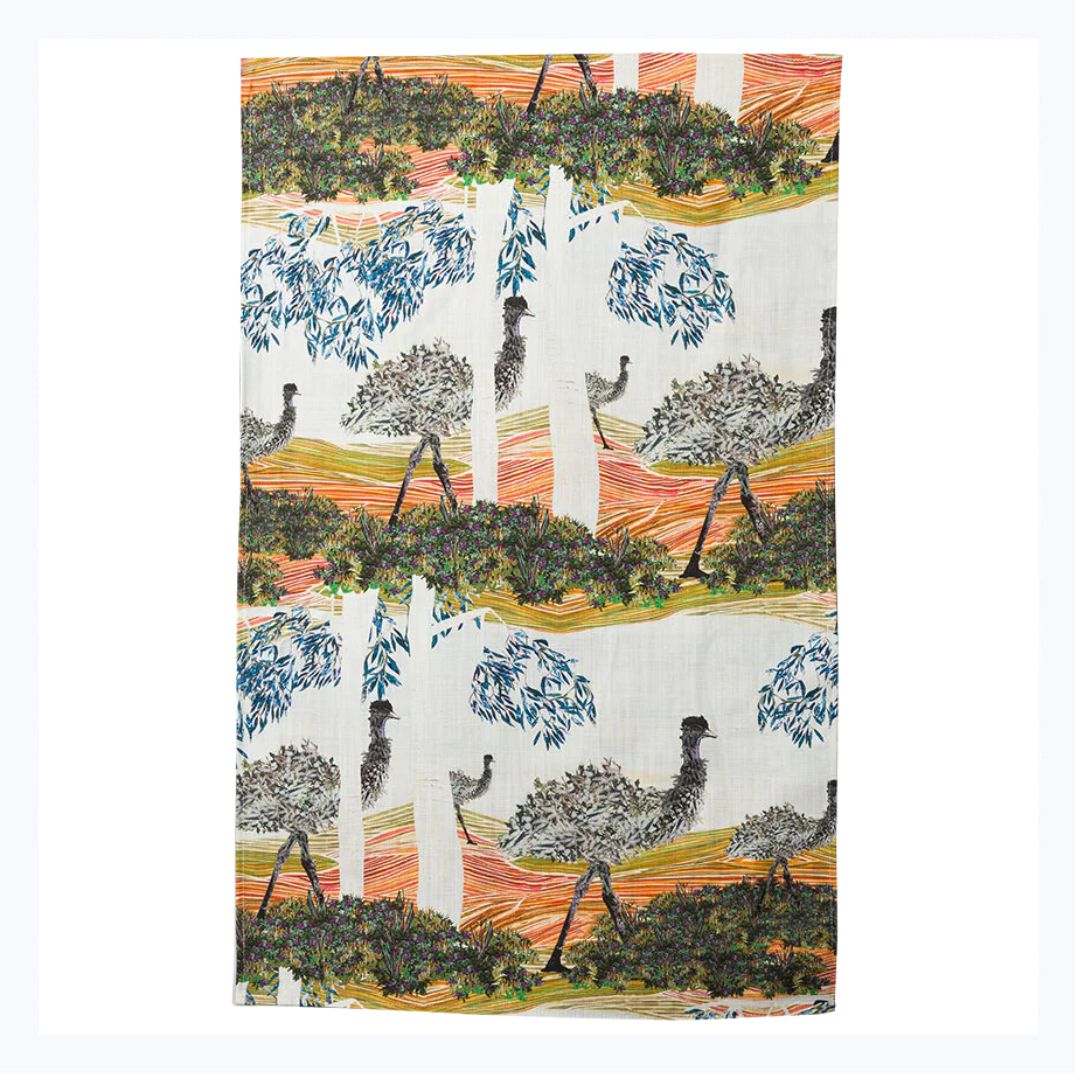tea towel emu brigid corcoran