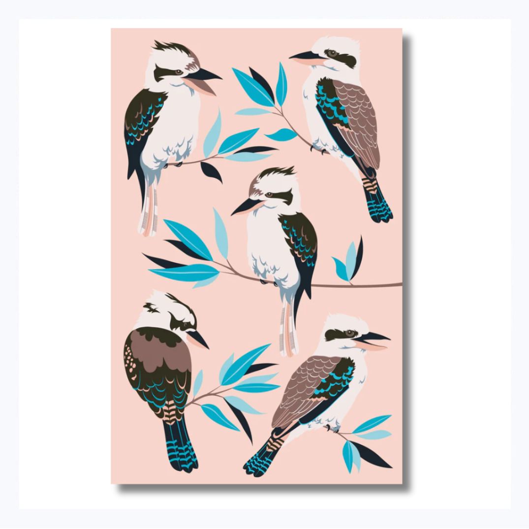 tea towel kookaburra