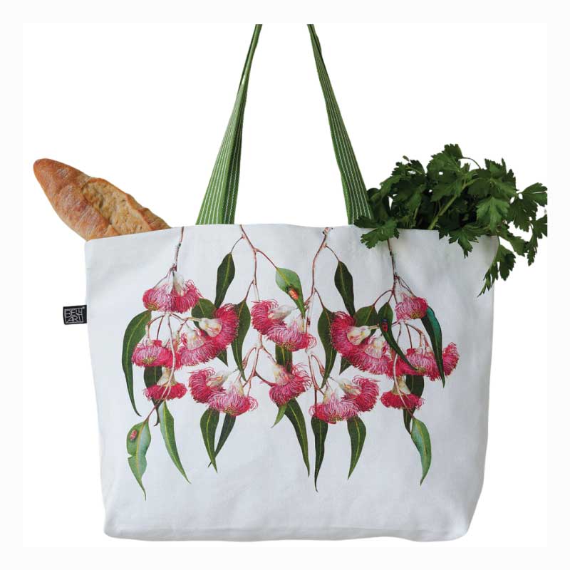 tote bag flowering gum bell art
