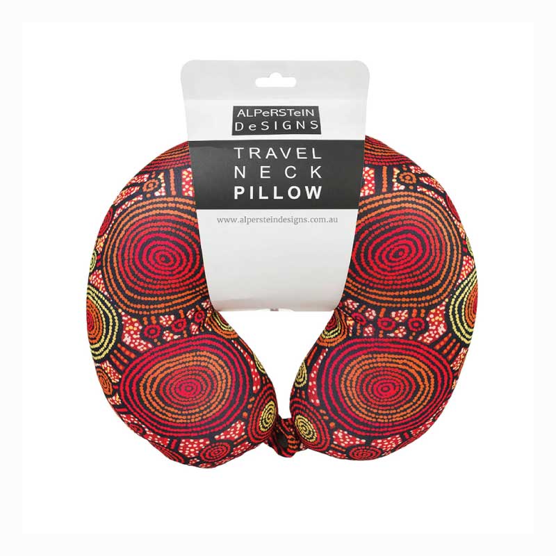 Neck Pillow - Aboriginal Design - Teddy Gibson