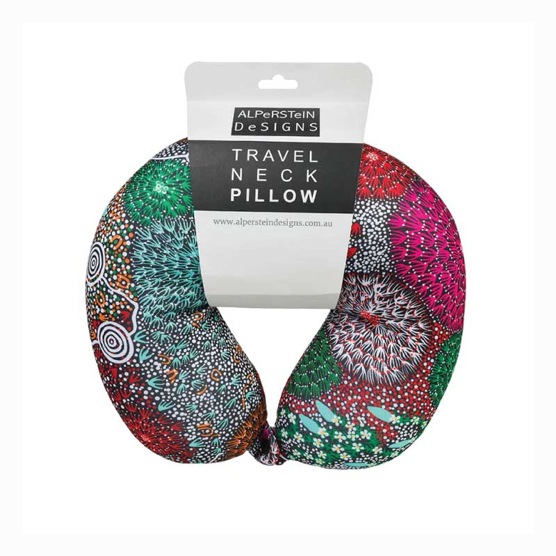 Neck Pillow - Aboriginal Design - Coral Hayes