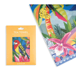 australian tea towel birds